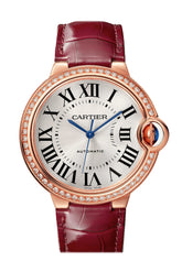Cartier Ballon Bleu 36mm Diamond Bezel Rose Gold WJBB0034